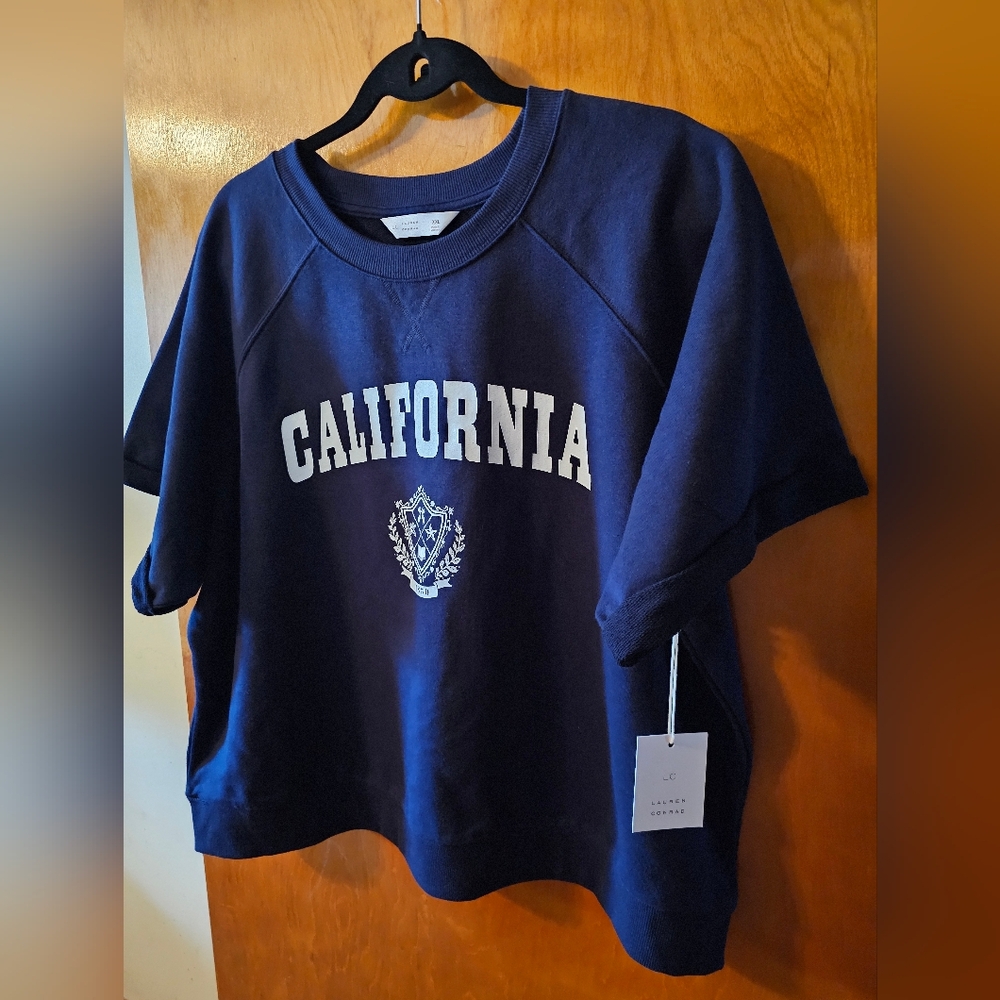 LC Lauren Conrad Navy Womens  Shirt